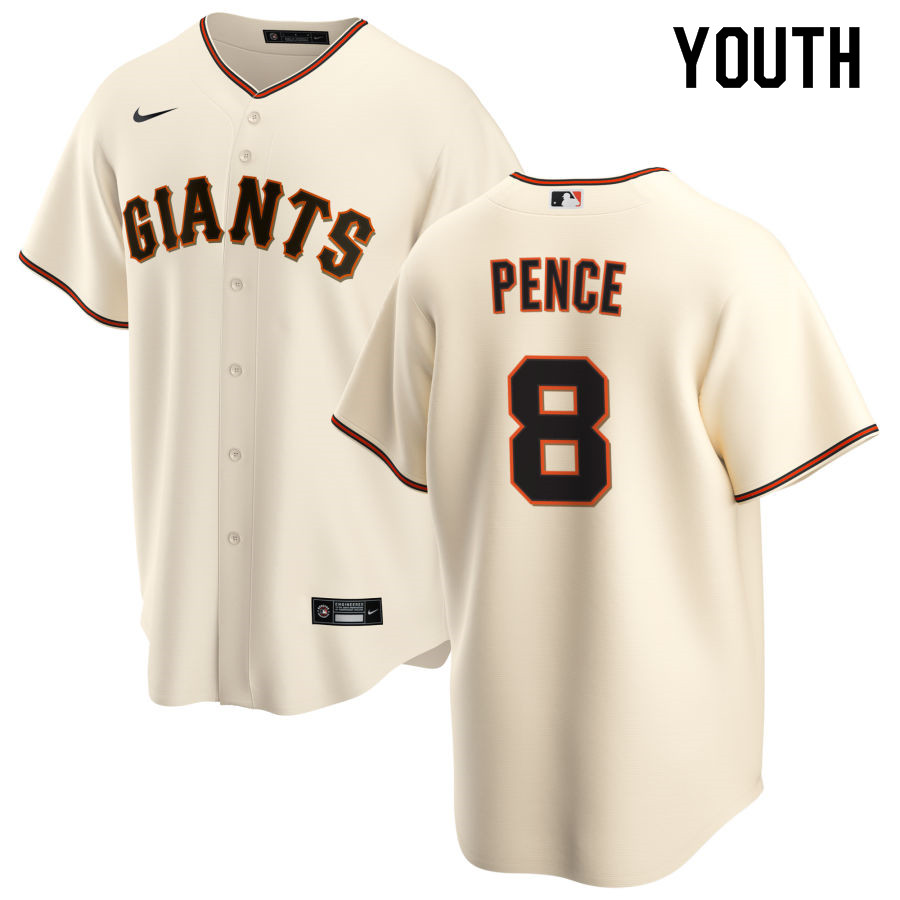 Nike Youth #8 Hunter Pence San Francisco Giants Baseball Jerseys Sale-Cream